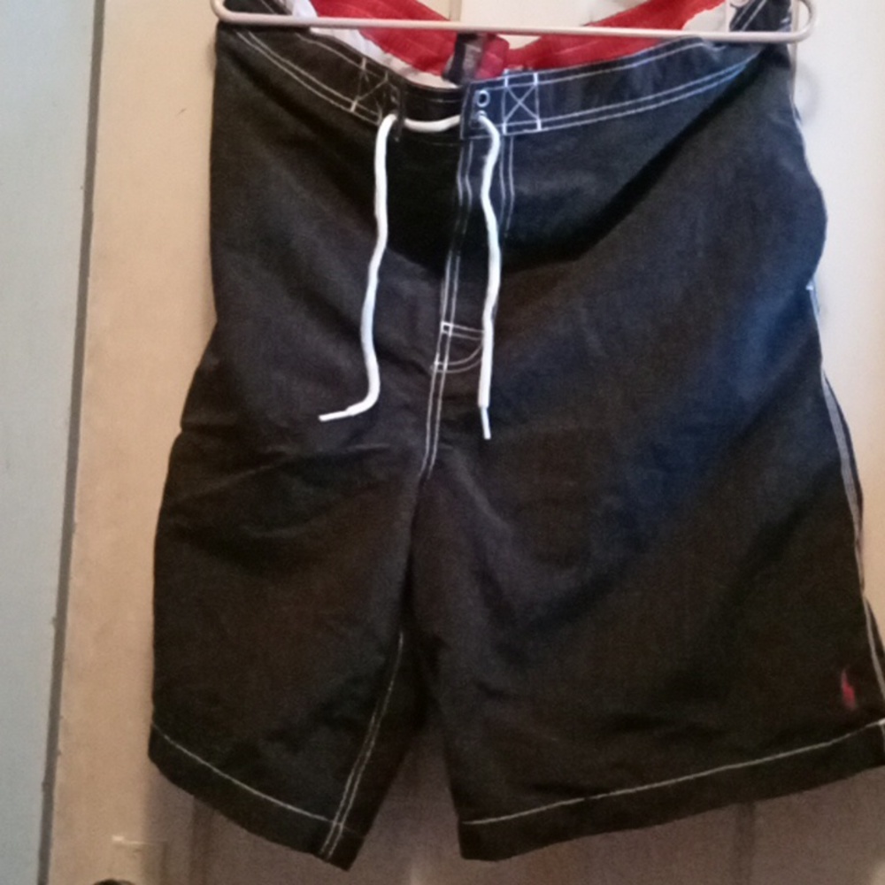 Polo by Ralph Lauren black n red swim suit